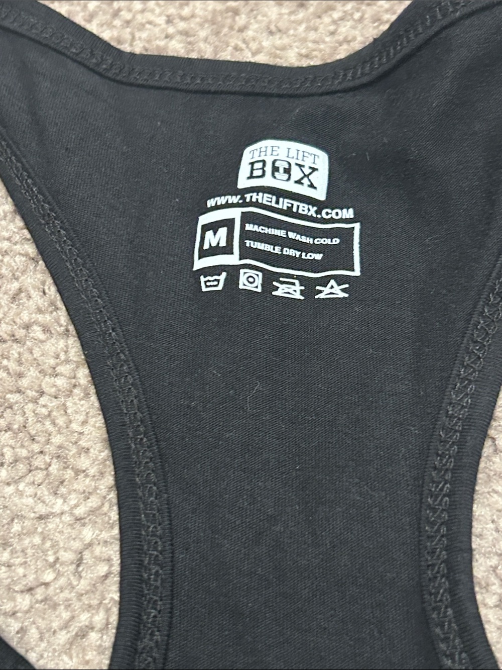 Sink or Swim Black Racerback Tank Top Lift Box - Picture 2 of 4